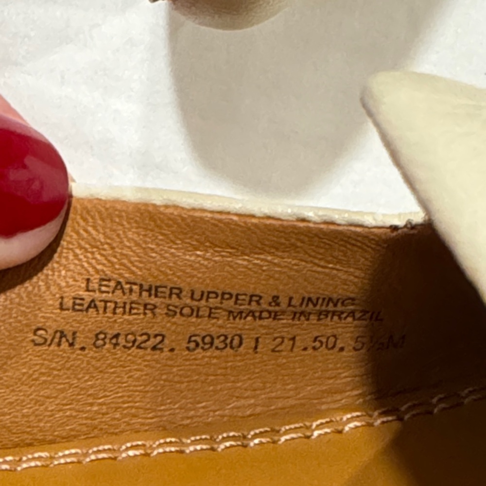 Tory Burch Cream Eleanor Round Toe Loafers, 5.5 women’s - Picture 11 of 13